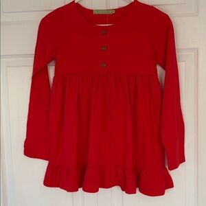 Millie Loves Lily Dress Red Long Sleeve size 12 NWT